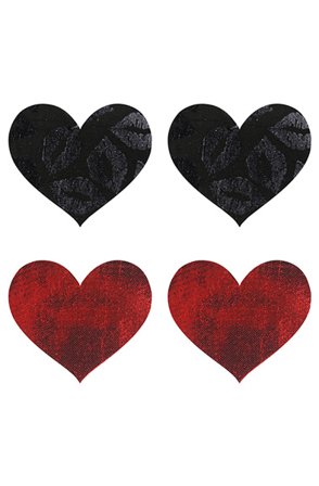 Peekaboo Pasties Stolen Kisses Hearts Nipple covers