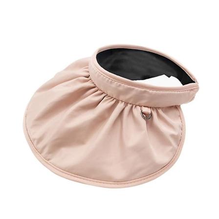 Kasket til kvinder UV-beskyttelse strandhat (beige, pink, 2 stk)