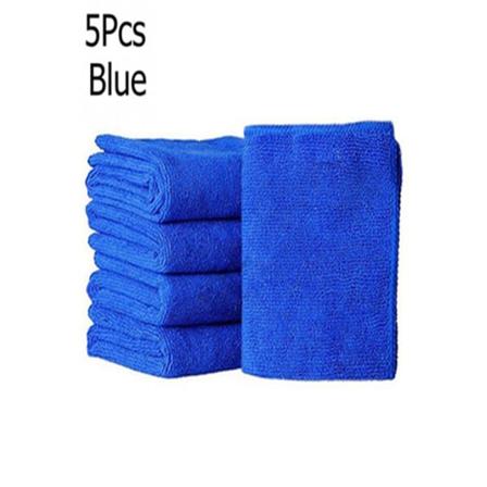 5/10 stk/sett Myk auto bil mikrofiber vaskeklut rengjøringshåndklær Blue