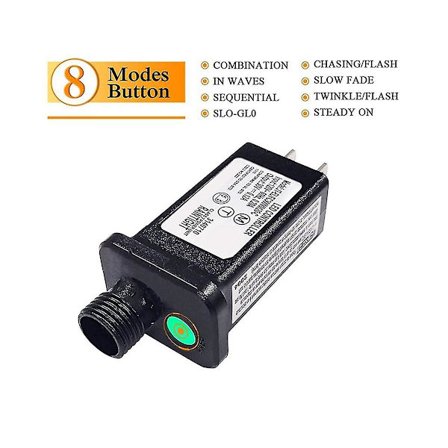 24v Transformer Stik Strømforsyning Velegnet til Jul Halloween Led Udstyr Dekorationer Eu Stik