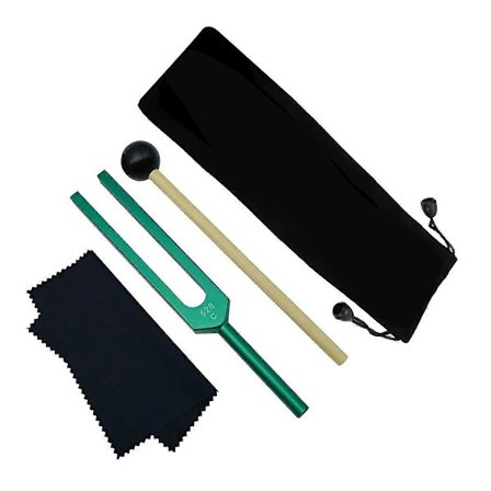 Stemmegaffel, 528 Hz Stemmegafler for Healing Chakra, Lydterapi, Hold Kropp, Sinn og Ånd i Perfekt Balanse