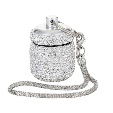 Vandtæt Ugentlig Pilleæske Robust Aluminium Rejseorganisator til Medicin og Kosttilskud med Nøgleringsvedhæng farve