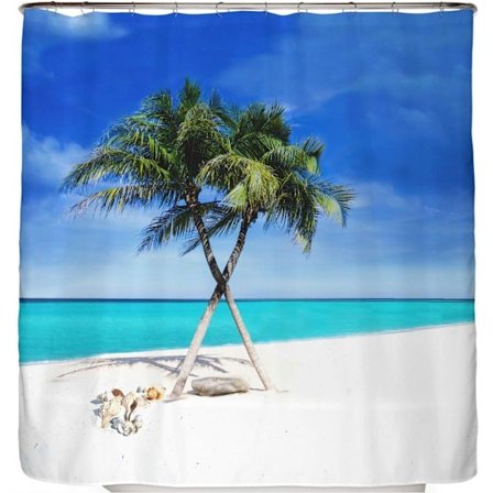 Duschdraperi Tropisk Strand 180x180 cm ARTENEUR