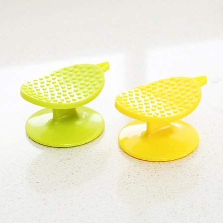 Køkkenredskaber Kartoffelskræller Multifunktionel Frugt Grøntsag Rengøringsbørste Fiskeskælskraber Rengøringsværktøj (2 stk., Flerfarvet)