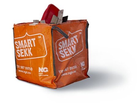 SMARTSEKK AVFALLSEKK STANDARD 0,83M3 NORSK GJENVINNING