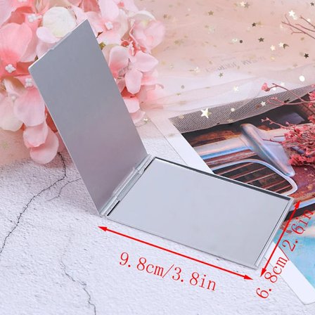 Lommer Firkant Makeup Folde Spejle Ultratynd Folde Makeup Spejl Personlig Bærbar Kompakt Kosmetik Spejl