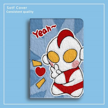 Tyylikäs suojakotelo iPad Pro 13" Ultraman Biye sarjakuva täysi