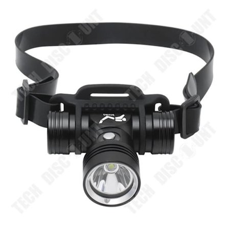 Dykkerlygte - TD - 60 m - 10W - LED - Sort aluminium