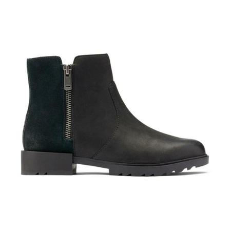 Sorel, Emelie Booties Zwart, Dames, Maat:38 EU