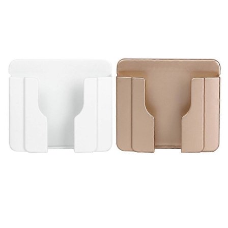 2 stk. Mobilholder Telefonholder Veggmontert Telefonlagringsstativ Mobiltelefonstativ Veggmontert Telefonholder