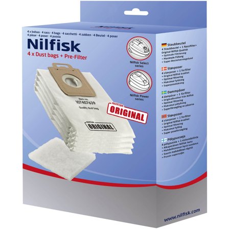 Nilfisk - Støvsugerposer Dust Bag Hvit