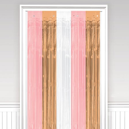 Dørgardin Rosaguld, Hvid og Pink