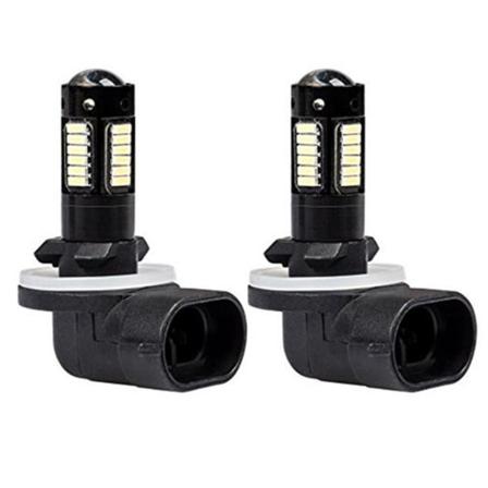 2ST 30SMD 4014 880 881 889 H27 30-SMD LED-ersättningslampor för bildimljus Lampor 12V vitt ljus