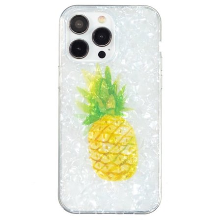 Marmormotiv iPhone 15 Pro Max skal - Ananas