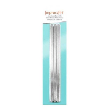 Aluminiumarmband - ImpressArt - 6 cm - 12 delar - Silver - Unisex