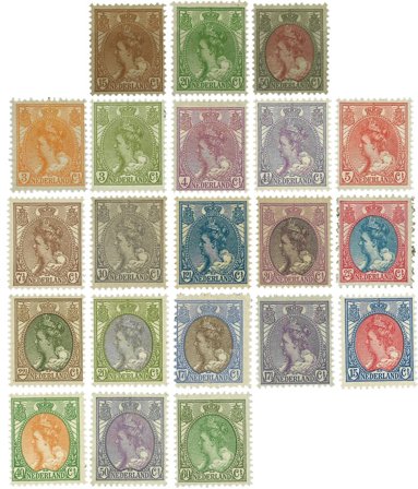 Holland 1891-1921 - NVPH 56-76 - Ubrugt