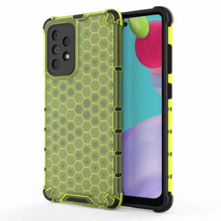 Samsung Galaxy A52 / A52s - Armor Honeycomb Textur Skal - Grön Green Grön