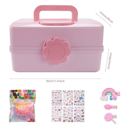 Barns hårtillbehör Box Baby Head Rep Hårnål Gummiband Head Smycken Dressing Söt tjej