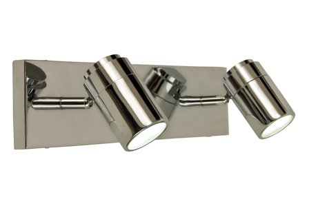 Aneta Lighting LIVORNO 2-SPOT bad, krom, IP44, for tak/vegg