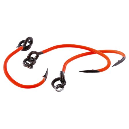 Westin Rigged Seatrout Single Hooks, Uv Orange - #3/0 (4-pack)