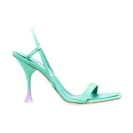 360Cashmere, High Heel Sandals Groen, Dames, Maat:39 EU