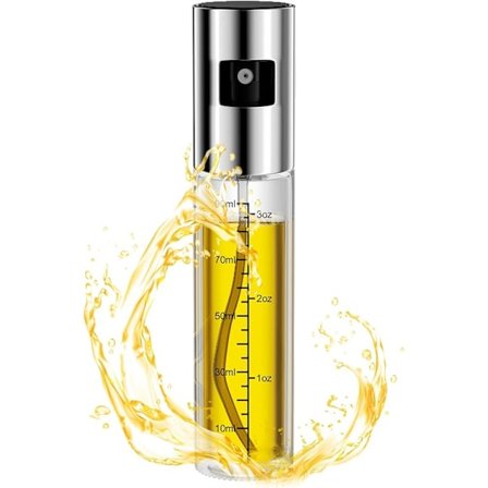 Sprayolja, 100 ml sprayolja kök med våg, genomskinlig påfyllningsbar olja eller vinäger,