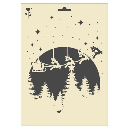 A4 julstencil - Moonlight