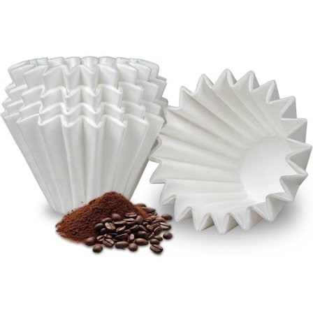 Passer til Kalita Wave Dripper 155, Filtre, 100 stk, små kaffefiltre for 1-2 kopper