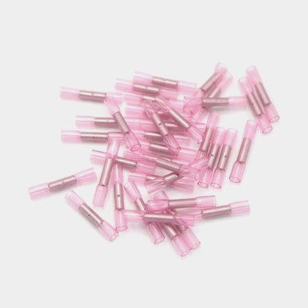 Insulated butt connectors Skyllermarks, fits cable 0.5 - 1.5 mm², red, 10-pack