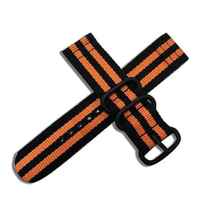 20mm 22mm Rem til Samsung Watch Galaxy 4/3/46mm/active 2/gear S3/amazfit Nylon Watchband Armbånd Huawei Gt/2/2e/3/pro Band orange black 20mm