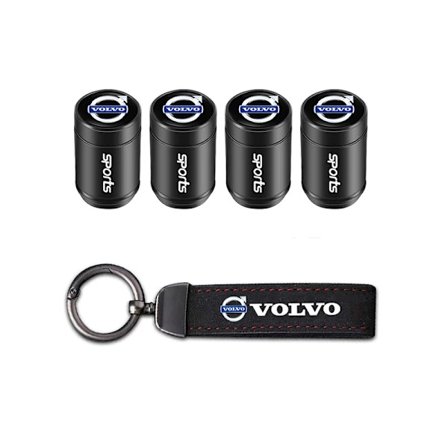 Volvo auton renkaan venttiilin suojukset mokkanahkainen avaimenperä V60 V40 XC90 XC40 S60 XC60 V70 S90 V90 -lisävarusteille