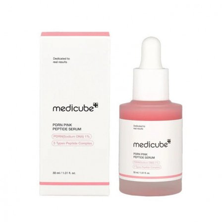 MEDICUBE PDRN PINK PeptideSERUM 30ml Epäpuhtauksien ja kimmoisuuden hoito 2025