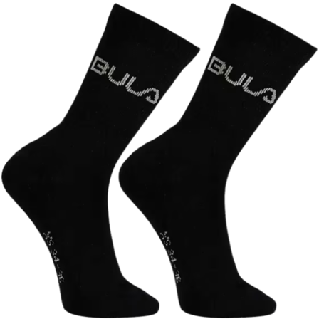 Bula 2Pk Wool Socks Junior Black