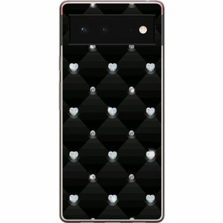 Google Pixel 6 Mjukt Skal - Bling Heart
