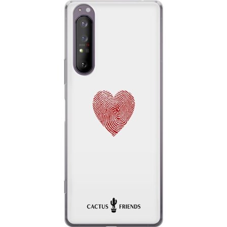 Kompatibelt Mobildeksel til Sony Sony Xperia 1 II Cactus and Friends - Fingerprint Love