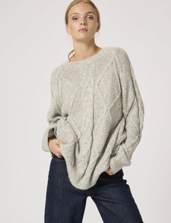 My Essential Wardrobe Veramw Knit Pullover - Grey - S