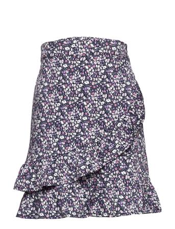 Konscarlett-Iza Fake Wrap Skirt Cp Ptm Dresses & Skirts Skirts Short Skirts Monivärinen/Kuvioitu Kids Only