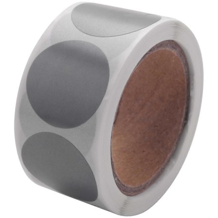 300 stk Runde Sølv Skrab-af Klistermærker 1 Tomme Skrab-af Etiketter Klistermærke Kompatibel med Fest Aktivitet Gave