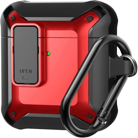 AirPods-fodral, [Säkert Lås] Skyddande AirPods-fodral för Män och Kvinnor