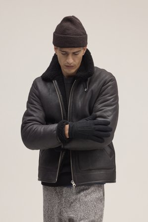 NN.07 Glove Glove Male Black Leather