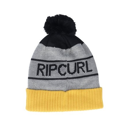 Rip Curl - Giallo pom Beanie - Kids Swc Eco Tall Beanie Mustard/Grey Pom @ Hatstore