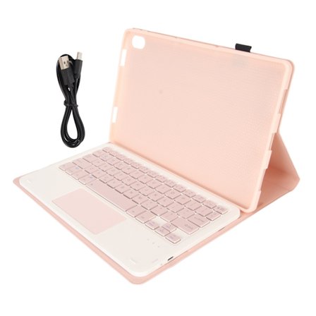 Tablet Tastatur Etui for Lenovo Tab P11 Plus 2021 P11 2020 TB J606F TB J606X TB J607F Avtakbart Tastatur med Styrefelt Rosa