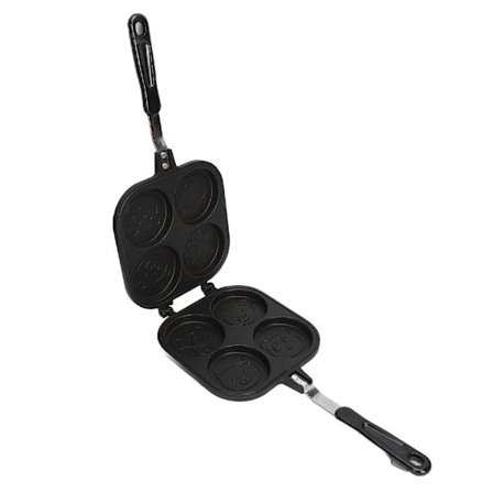 Dobbeltsidig Pannekakepanne Non-stick Aluminiumlegering Multifunksjonell Sandwichmaker for Brød Egg og Pai