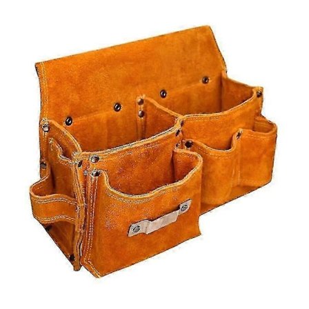 Hoftetaske Tømrer Hoftetaske Læder Værktøjsbælter Med Hammerholder
