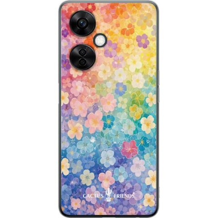 Kompatibel Mobilcover til OnePlus OnePlus Nord CE 3 Lite Cactus and Friends – RainbowBloom