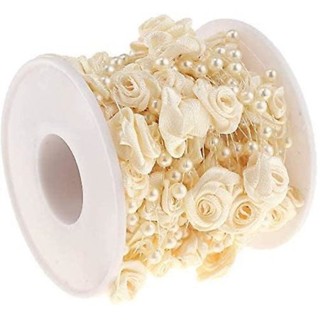 Kunstige perlesnorer DIY perlehåndlagde smykker bryllupsguirlande dekorasjon festutstyr