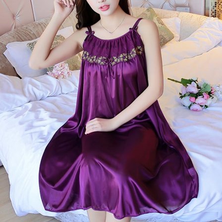 Sexigt nattlinne med spaghettiband, sovkläder för damer, nattklänning, myskläder, sommarklänning, hemmakläder