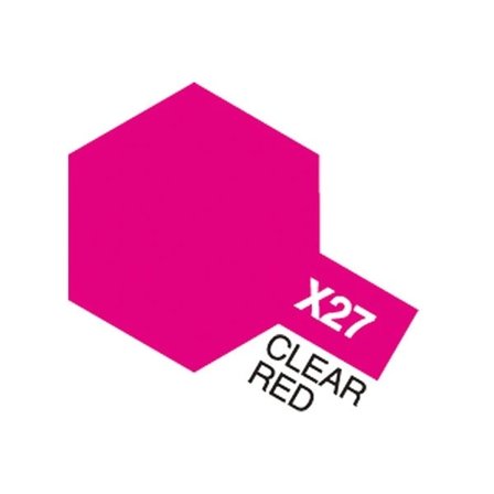 Tamiya Akryl Mini X-27 Klar Rød (Gloss)