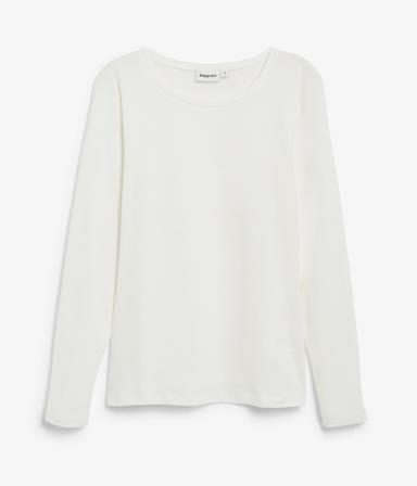 Basetopp med lang arm | Offwhite | Dame | Kappahl