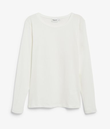 Kappahl | Basetopp med lang arm | Offwhite